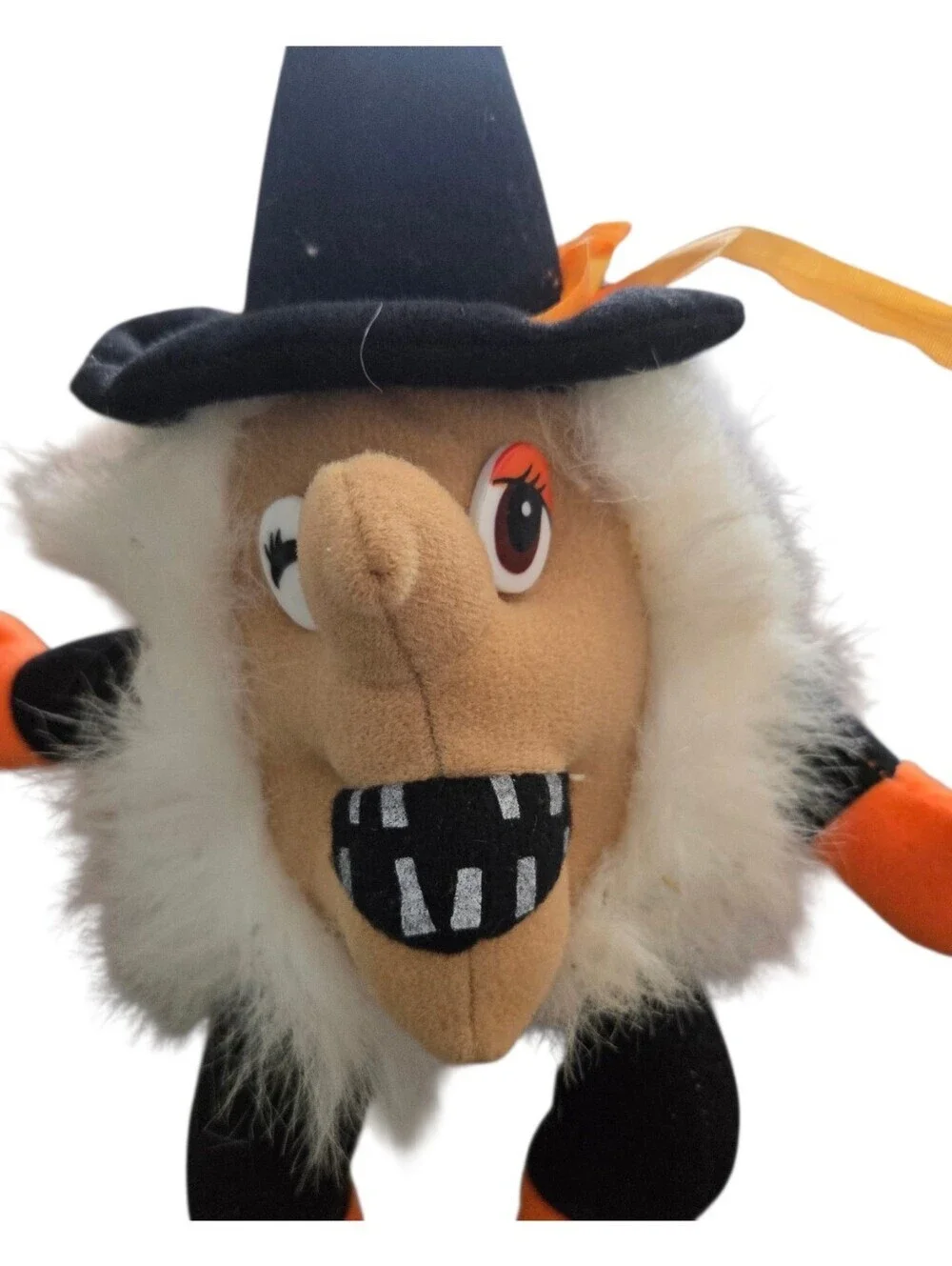 Vintage Halloween Shelf Sitting Witch Plush Alegria by P.M.I